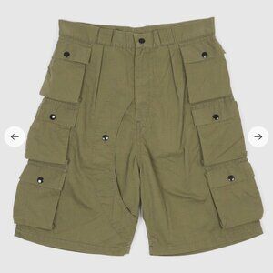 KAPITAL Japanese Cargo Shorts with Many Pockets